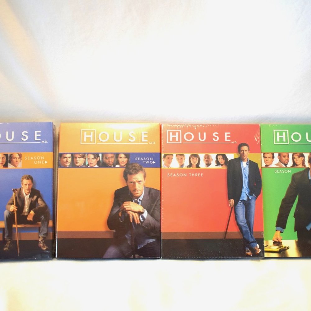 New House MD Seasons 1, 2, 3, & 4  Complete Seasons on DVD Lot